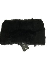 Wendy Williams Black Faux Fur Soft Cowl Scarf Neck Warmer Infinity Scarf NWT - £28.32 GBP