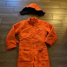 WINCHESTER Orange Snow Suit Hunting High Vis Hood Coveralls Insulated Me... - $55.00