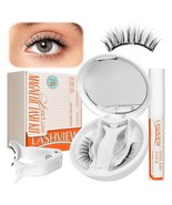 New LASHVIEW Magnetic Eyelashes w/ Applicator,Reusable Soft Magnetic Eye... - €12,89 EUR