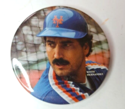 New York Mets Keith Hernandez 1980s Button 3 inch - £9.24 GBP