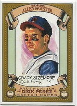 2007 Topps Allen and Ginter Dick Perez Sketches #8 Grady Sizemore NM-MT Indians - £1.45 GBP