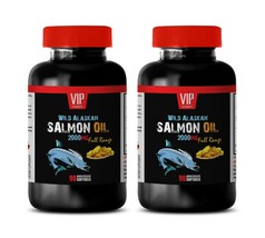 salmon oil supplement - WILD SALMON OIL 2000mg - neuroprotective supplem... - £22.04 GBP