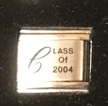 Class of 2004 Laser Italian Charm Link 9MM K47 - $12.00