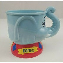 Vtg Ringling Brothers Bros &amp; Barnum Bailey Circus Romeo Blue Elephant Mug Cup - £11.35 GBP