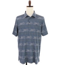 Travis Mathew Frosty Morning Golf Polo Shirt Mens XL Insignia Blue Gray ... - $31.86