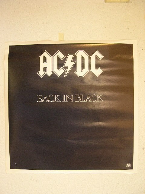 ACDC Poster Back In Black AC/DC AC\DC Old - $449.99