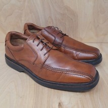 Johnston &amp; Murphy Mens Oxfords 9 M Brown Leather Bicycle Toe Casual Shoes - £25.47 GBP