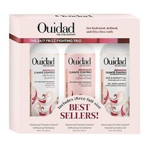 Ouidad Hair Products Curl Advanced Climate Control Shampoo Conditioner Gel 3 Pk~ - £38.61 GBP