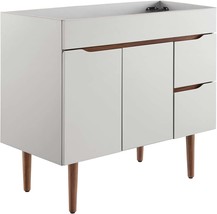 Modway Harvest 36&quot; Bathroom Vanity In Gray Walnut (Sink Basin Not Included) - £275.76 GBP