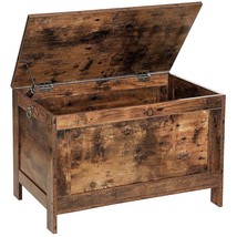 Toy Box, Retro Wooden Look Storage Chest With Safety Hinge, Entryway Storage Ben - £94.29 GBP