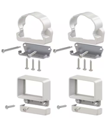 VINYL RAIL LINE BRACKET KIT Veranda Traditional Railing Durable Bracket ... - $297.91 MXN