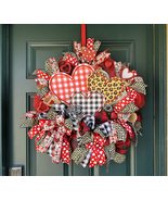 Valentines wreath, Heart wreath, Valentines Day wreath, Valentine wreath... - $2,445.33 MXN