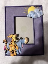 Disney Store Tigger &amp; Eeyore Purple Picture Frame  3 1/2&quot; X 5&quot; Picture - £8.35 GBP