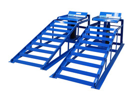 2pc Vehicle Repair Maintenance Automotive Service Ramp Set with 5TJack Lifts - £258.17 GBP