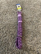 Petmate Fashion Braided Nylon Small Purple Dog Collar Fits Neck 3/4” X 16” - $9.80