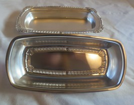 VtG Crosby Silver Plated Butter Dish with cover - £9.44 GBP