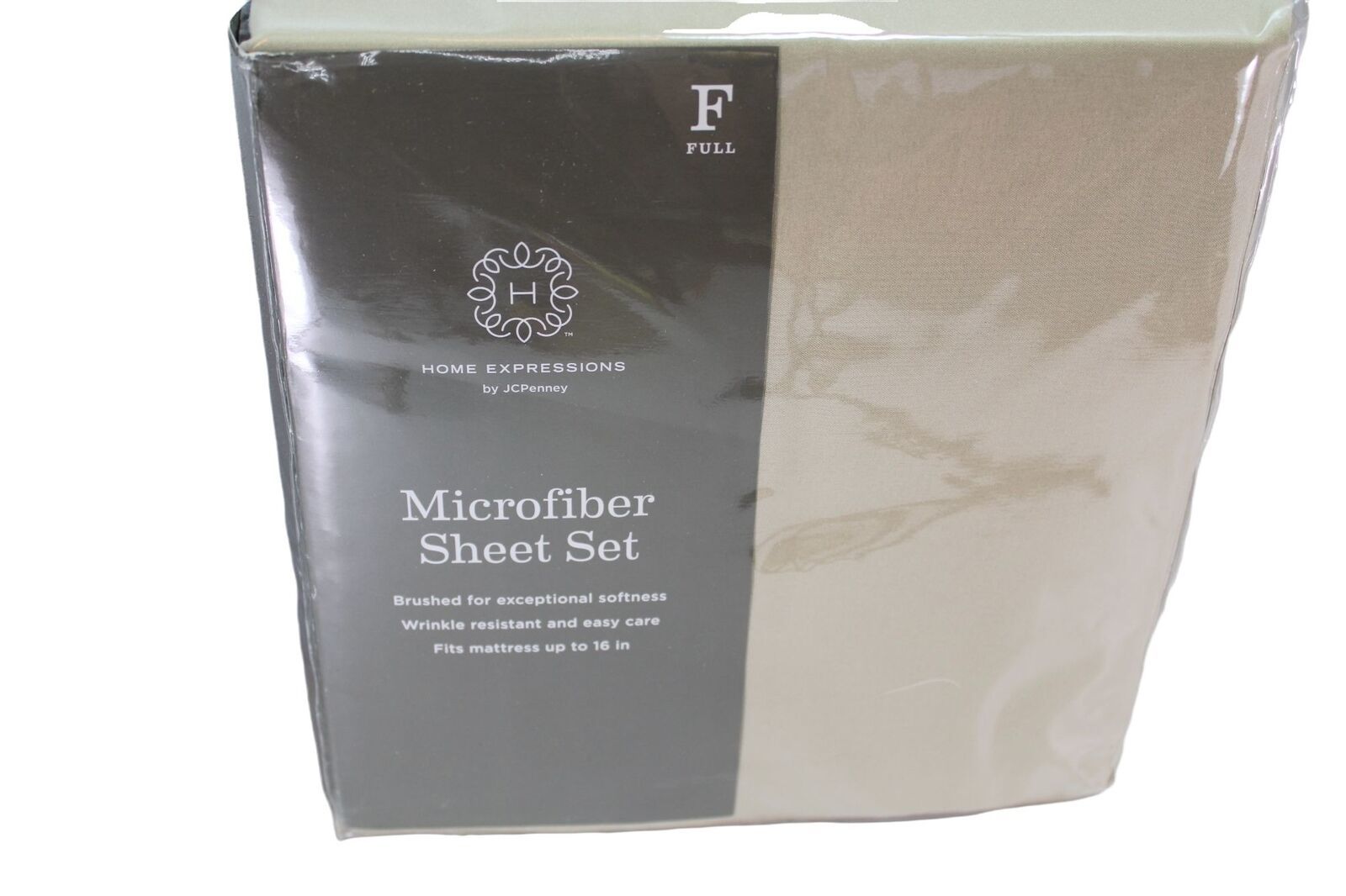 Full Sheet Set Microfiber Tan Home Expressions JC Penney - $69.30