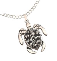 Happy Kisses Sea Turtle Necklace for Women - Tribal/Native - £52.90 GBP
