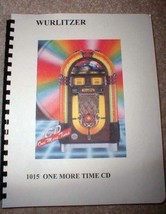 Wurlitzer Model 1015 OMT CD Jukebox Manual - £27.28 GBP