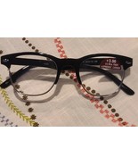 Ultra-Thin Aspheric Lenses ~ Black Silver ~ +3.00 Browline Reading Glass... - €25,76 EUR