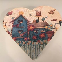 Lang Primitives 5 Votive Candle Box Folk Art Debi Hron Birds Of A Feather Heart - £16.66 GBP