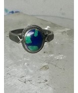 Azurite ring size 5.75 sterling silver women girls - $709.92 MXN