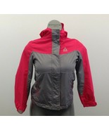 Gerry Jacket Girls Size Large Gray Pink Full Zip Long Sleeve Hooded Jacket - $7.92