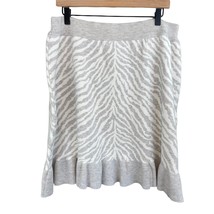Dolan Anthropologie grey left coast zebra knit mini skirt extra large MSRP 118 - £23.88 GBP