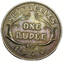 Seychelles Rupee, 1960~RARE 60,000 Minted~Free Shipping #153 - £8.37 GBP