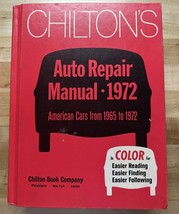 Chilton&#39;s Auto Repair Manual 1972 American Cars From 1965-1972 - Hardcover - £17.10 GBP