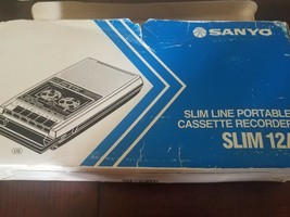 Sanyo Slim Line Portable Cassette Recorder Slim 12A - $247.38