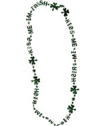 36in KISS ME I&#39;M IRISH Green Lucky Parade Beads Necklace St Patrick Part... - $3.77