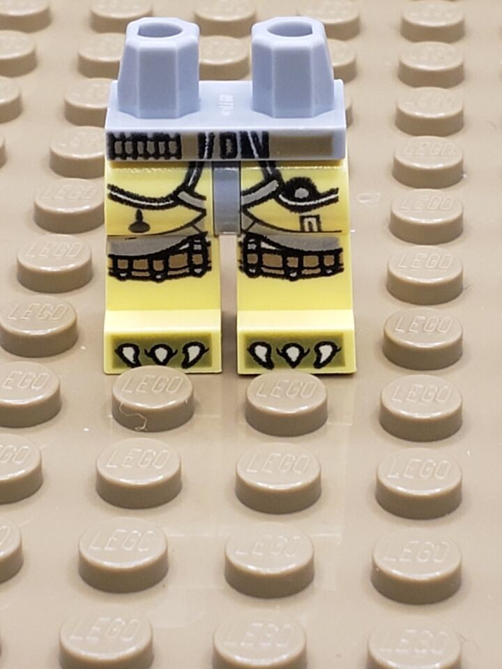 Primary image for Lego Hips and Bright Light Yellow Legs with Light Bluish Gray Straps, 1578/12