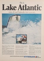 1970 Print Ad Evinrude Outboard Motors Tested in Atlantic Ocean - $21.37