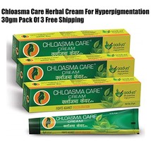 Chloasma Care Herbal Cream For Hyperpigmentation 30gm Pack Of 3 Free Shipping - £42.98 GBP