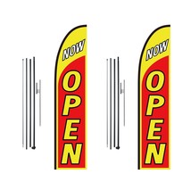 VEVOR Open Flags for Business Advertising Flags and Poles for Outside 16.3 FT - $100.67