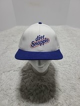RARE DIET Snapple Beverage Logo Snapback Hat Cap Blue/White Made In USA ... - £7.60 GBP