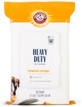 Arm &amp; Hammer for Pets Heavy Duty Multipurpose Bath Wipes for Dogs, Travel Size,  - £3.31 GBP