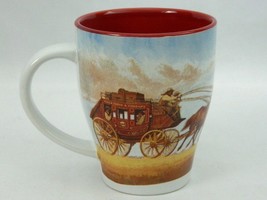 Wells Fargo Stagecoach Coffee Cup John Rush Art 2012 Promo Mug - £17.86 GBP