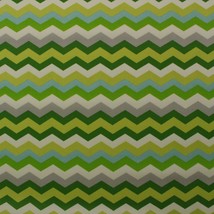 Waverly Panama Wave Mint Julep Lime Green Zig Zag Outdoor Indoor Fabric Bty 54&quot;W - £4.74 GBP