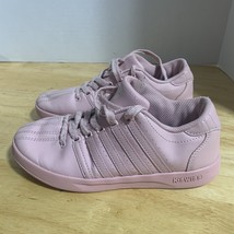 K-Swiss Chesterfield  Pink Leather Sneakers Tennis Shoes , kids size 3 - $13.55