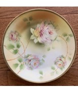 Vintage Floral Plate 8&quot; Handpainted German Porcelain Royal Rudolstadt  - $76.40 MXN