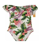Kona Sol™ Women&#39;s Large (12-14) ~ Multicolor Floral/AGA84 ~ 1 Pc. Swimsuit - $49.11 CAD