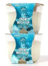 2 Glade 6.8 Oz Limited Edition Snow Much Fun Frosty Air &amp; Cooling Snow Candle - £25.49 GBP