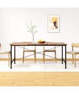 vidaXL Multicolor Reclaimed Wood Dining Table 72in Round Extension - $328.49