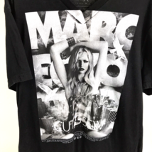 Marc Ecko Cut &amp; Sew Graphic T-shirt Always Sharp XL Black v-neck - £23.52 GBP