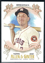 2021 Topps Allen &amp; Ginter #8 Alex Bregman Houston Astros - £1.18 GBP