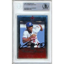 Vladimir Guerrero Auto 1997 Donruss Elite Montreal Expos Signed BAS Slab RC - £235.98 GBP