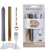 Foil Quill Pen Kit with 4 Size Metal Tips &amp;1pc Gold Heat Activated Foil ... - $50.35 CAD