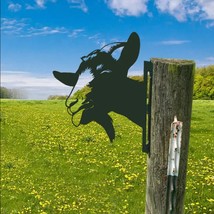 Farm Animals Metal Sign Peeping Outdoor Wall Decor - £18.80 GBP